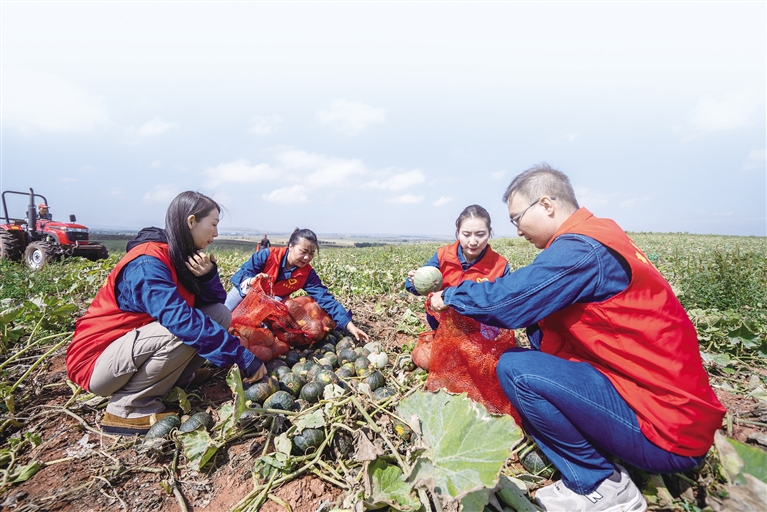 呼供职工与农民朋侪共庆“丰收节”